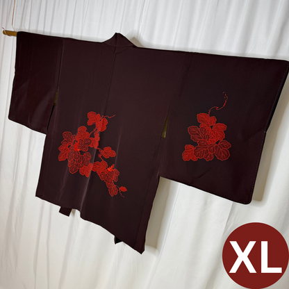 "Tangerine Shimmer" XL Oki Haori Jacket