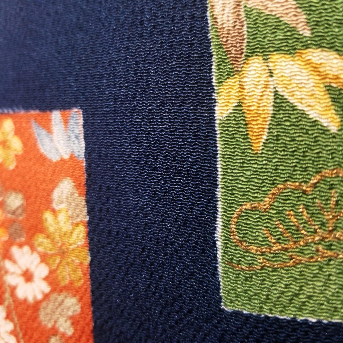 "Autumn Crepe" Vintage Kimono - Kyoto Kimono