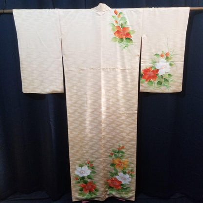 "Autumn Garden" Vintage Kimono - Kyoto Kimono