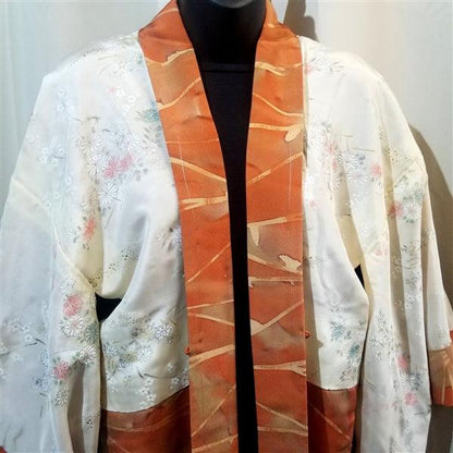 "Autumn Pastel" Vintage Japanese Haori - Kyoto Kimono