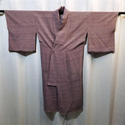 "Crepe Grid" Shortened Kimono - Kyoto Kimono