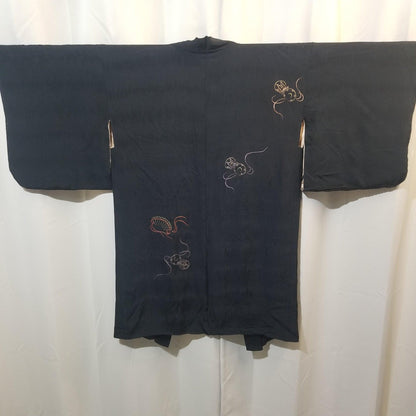 "Echo Embroidery" Vintage Haori - Kyoto Kimono