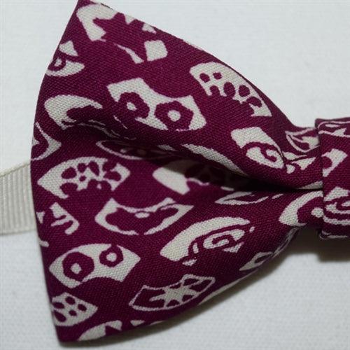 "Fans on Purple" - Bow Tie - Kyoto Kimono