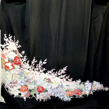 "Hidden Kids" Vintage Tomesode - Kyoto Kimono