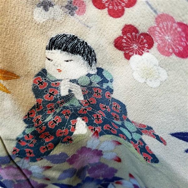 "Hidden Kids" Vintage Tomesode - Kyoto Kimono
