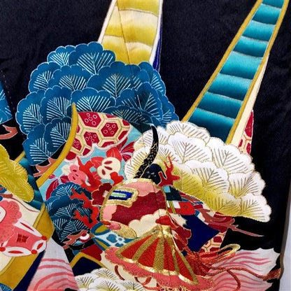 "High Tide" Vintage Tomesode - Kyoto Kimono