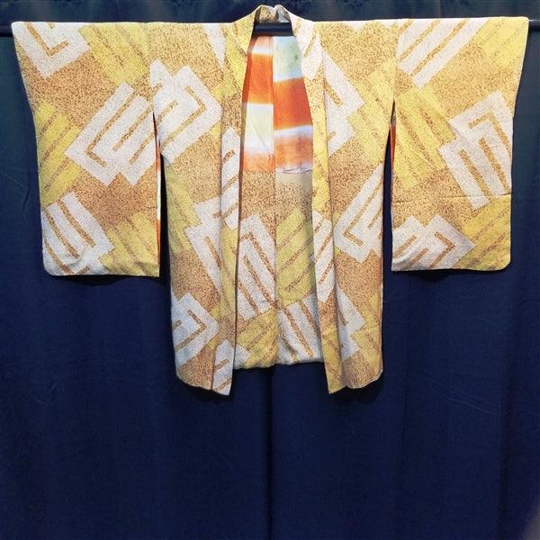 "Incense Kanji" Vintage Haori - Kyoto Kimono