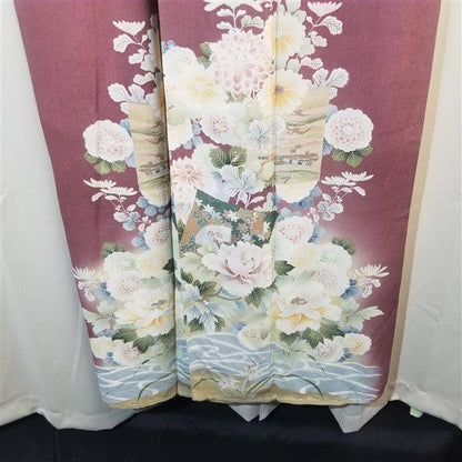 "Mirror Design" Vintage Kimono - Kyoto Kimono
