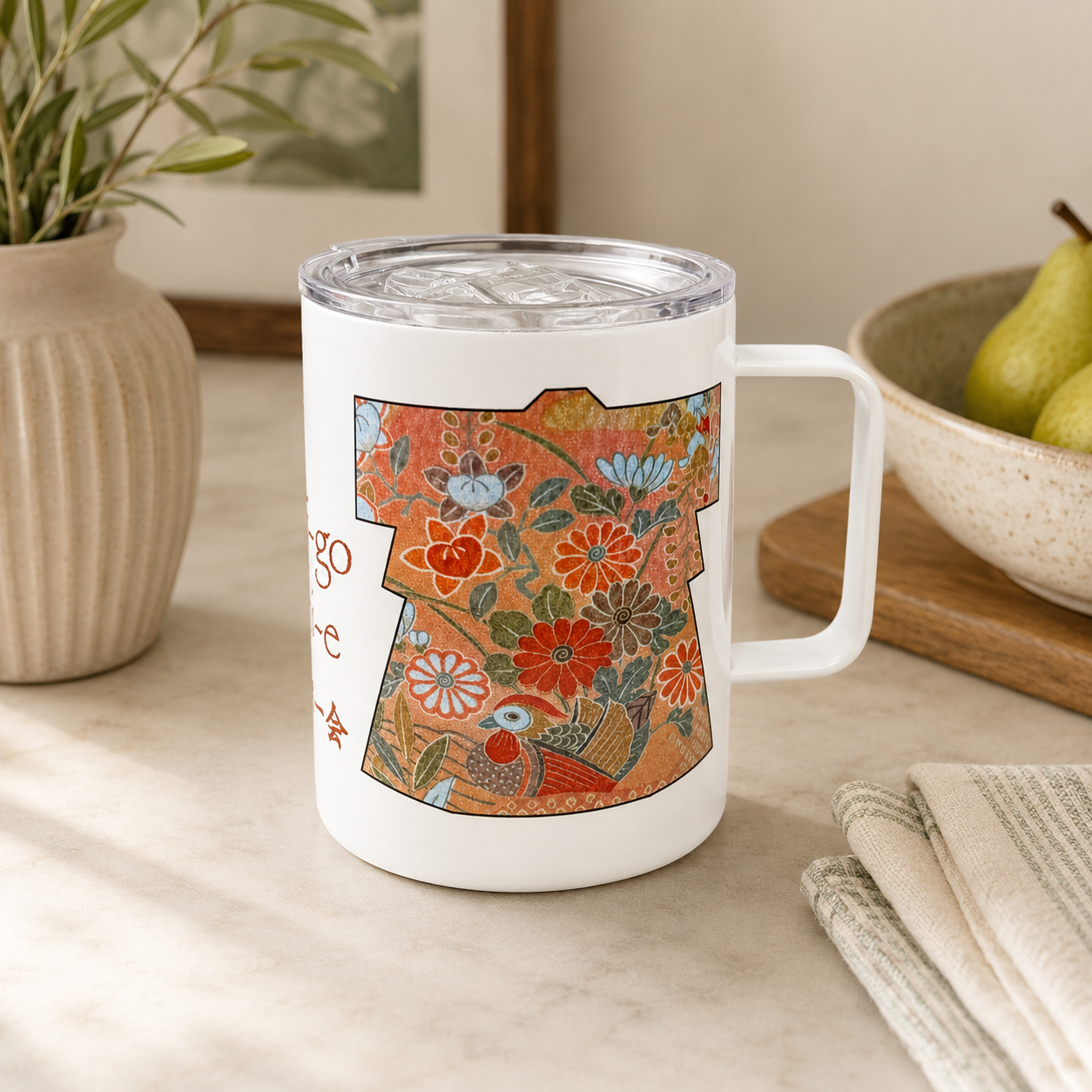 Japanique Insulated Mug-"Ichi-go Ichi-e"