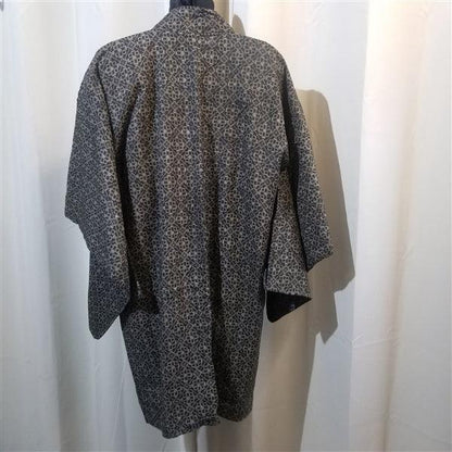 "Oshima Cotton" Vintage Japanese Haori - Kyoto Kimono