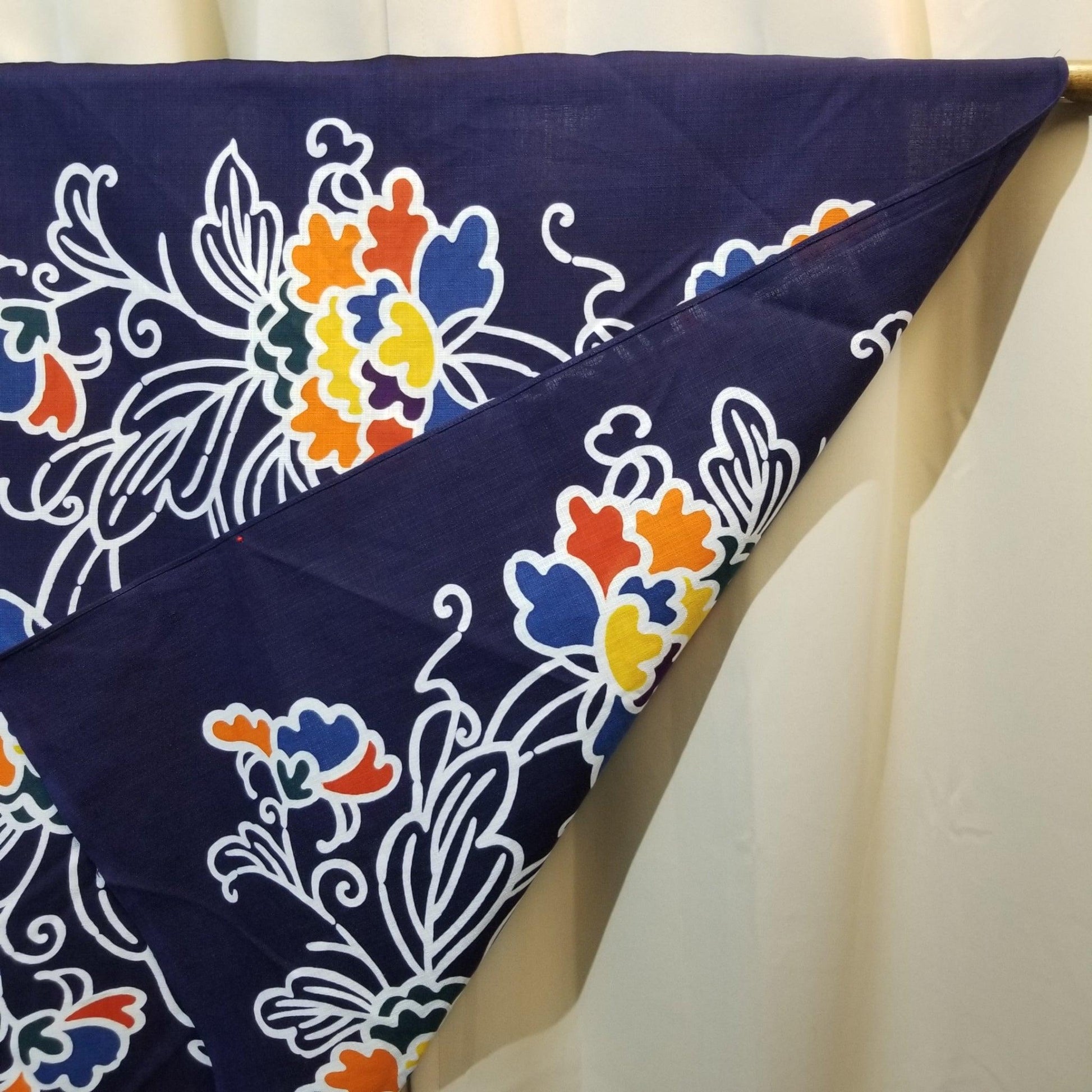 "Peony Wreath" Furoshiki Wrapping Cloth - Kyoto Kimono