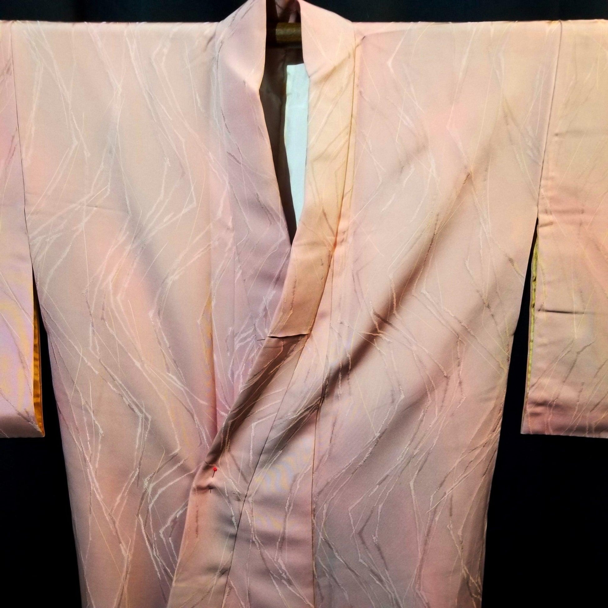 "Pink Brushstrokes" Iromuji Kimono - Kyoto Kimono
