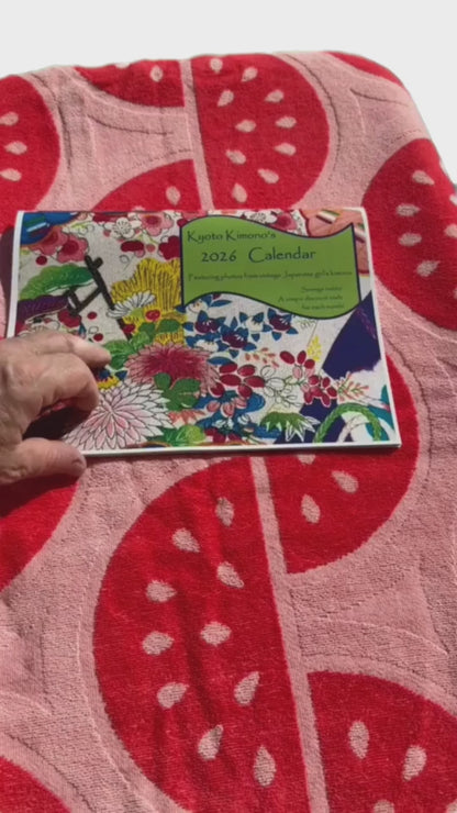 2026 Wall Calendar - Girls Kimono
