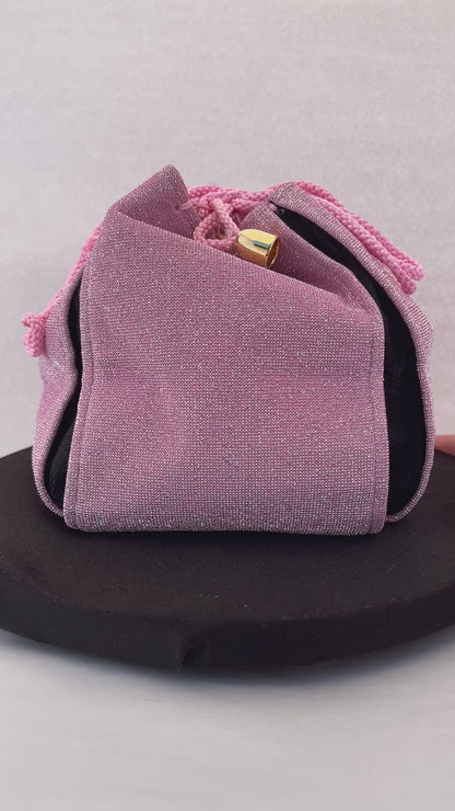 "Pink Magic" Japanese Kinchaku Purse