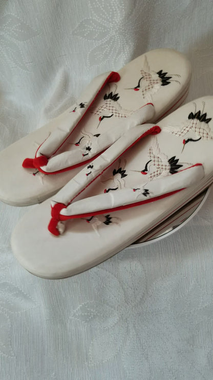 "Wedding Cranes" Womans Zori