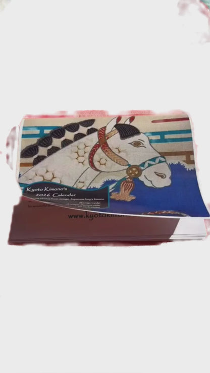 2026 Wall Calendar - Boys Kimono