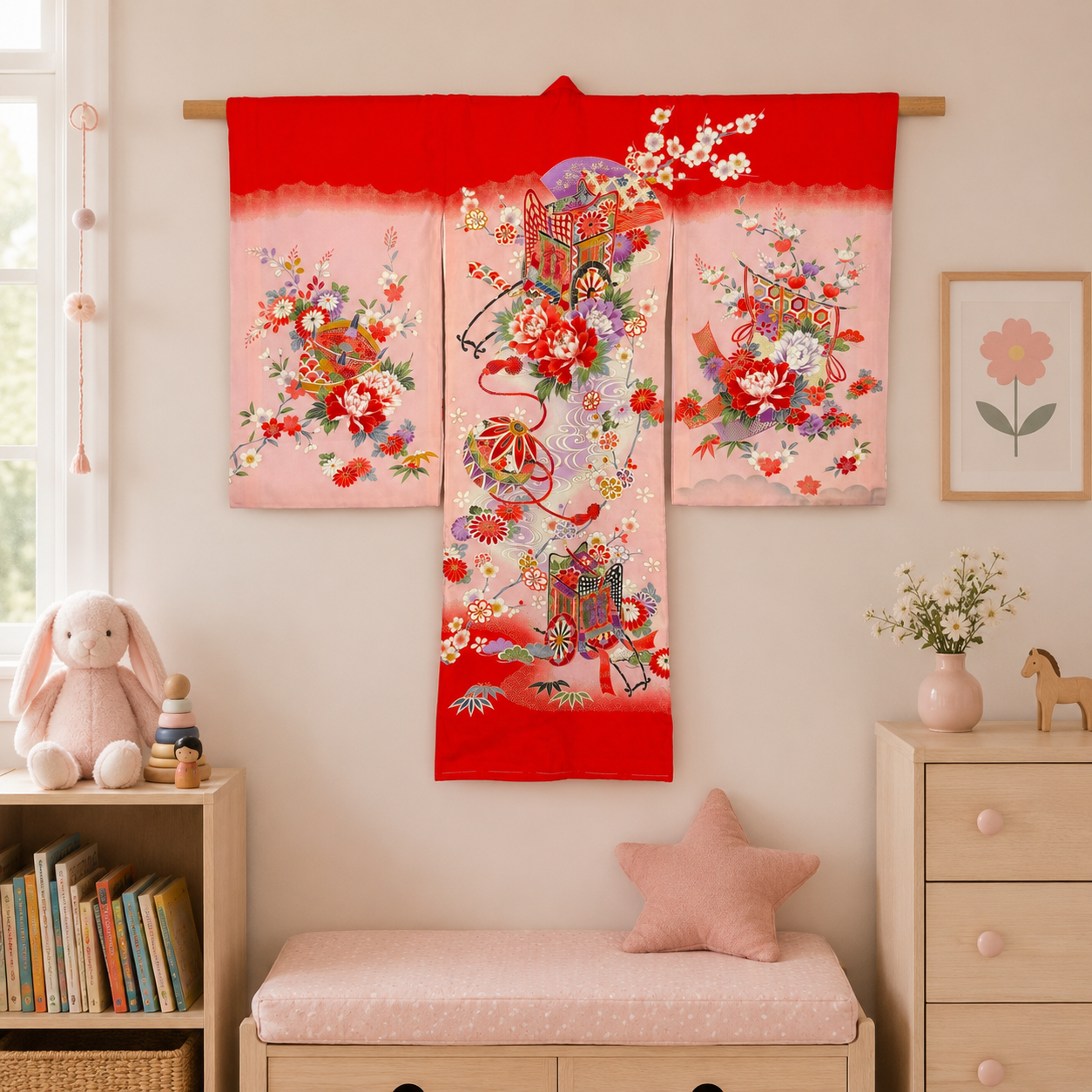 "Princess Parade" Vintage Girl's Kimono