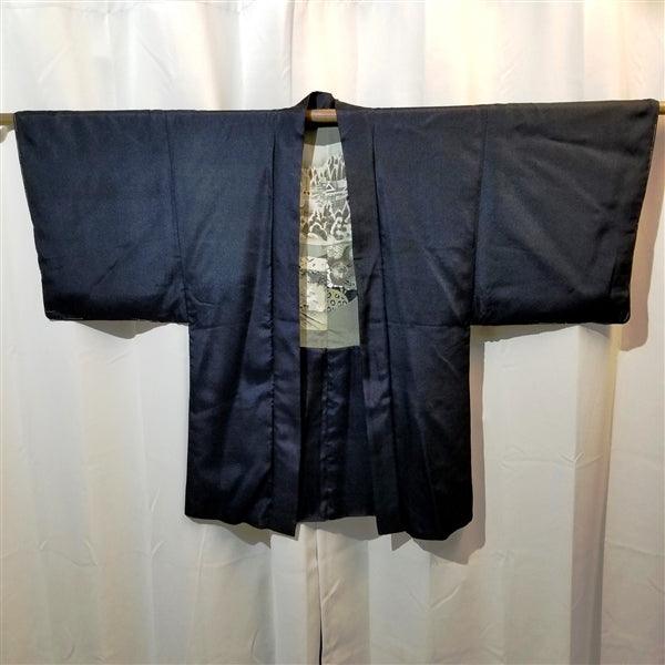 "River Celebration" Vintage Man's Haori - Kyoto Kimono
