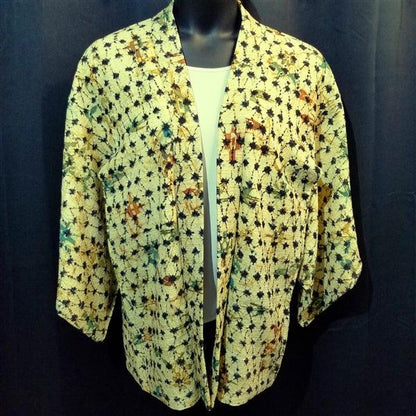 "Shibori Boho" Vintage Haori - Kyoto Kimono