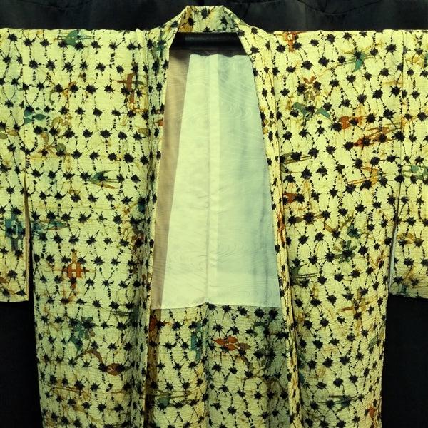 "Shibori Boho" Vintage Haori - Kyoto Kimono