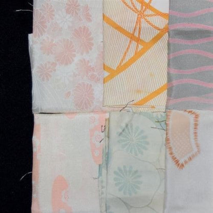 "Silk Patterned Haori Linings - 10 pieces" Fabric Bundle - Kyoto Kimono