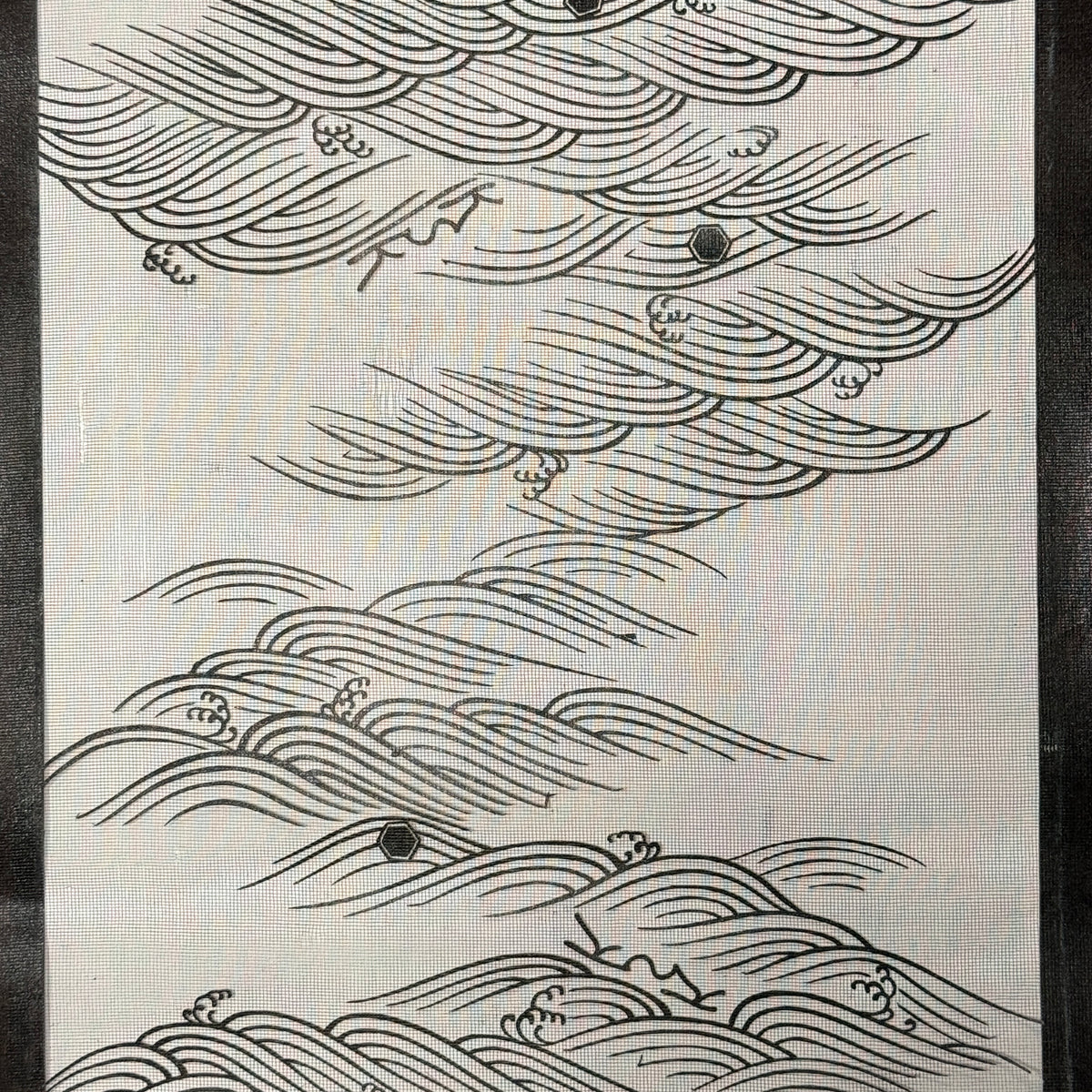 "Katagami Waves" Blemish Bin Stencil