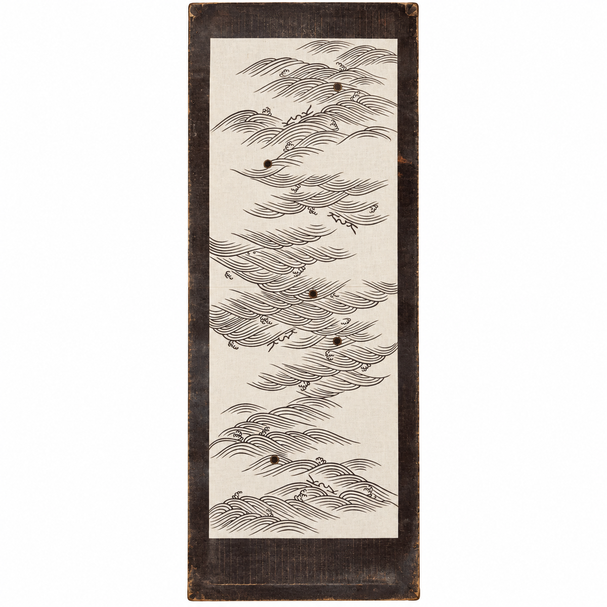 "Ocean Rhythm" Vintage Katagami Stencil