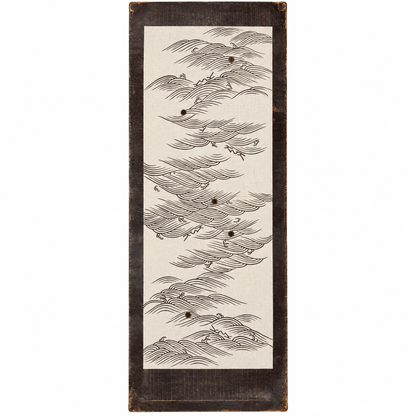 "Ocean Rhythm" Vintage Katagami Stencil