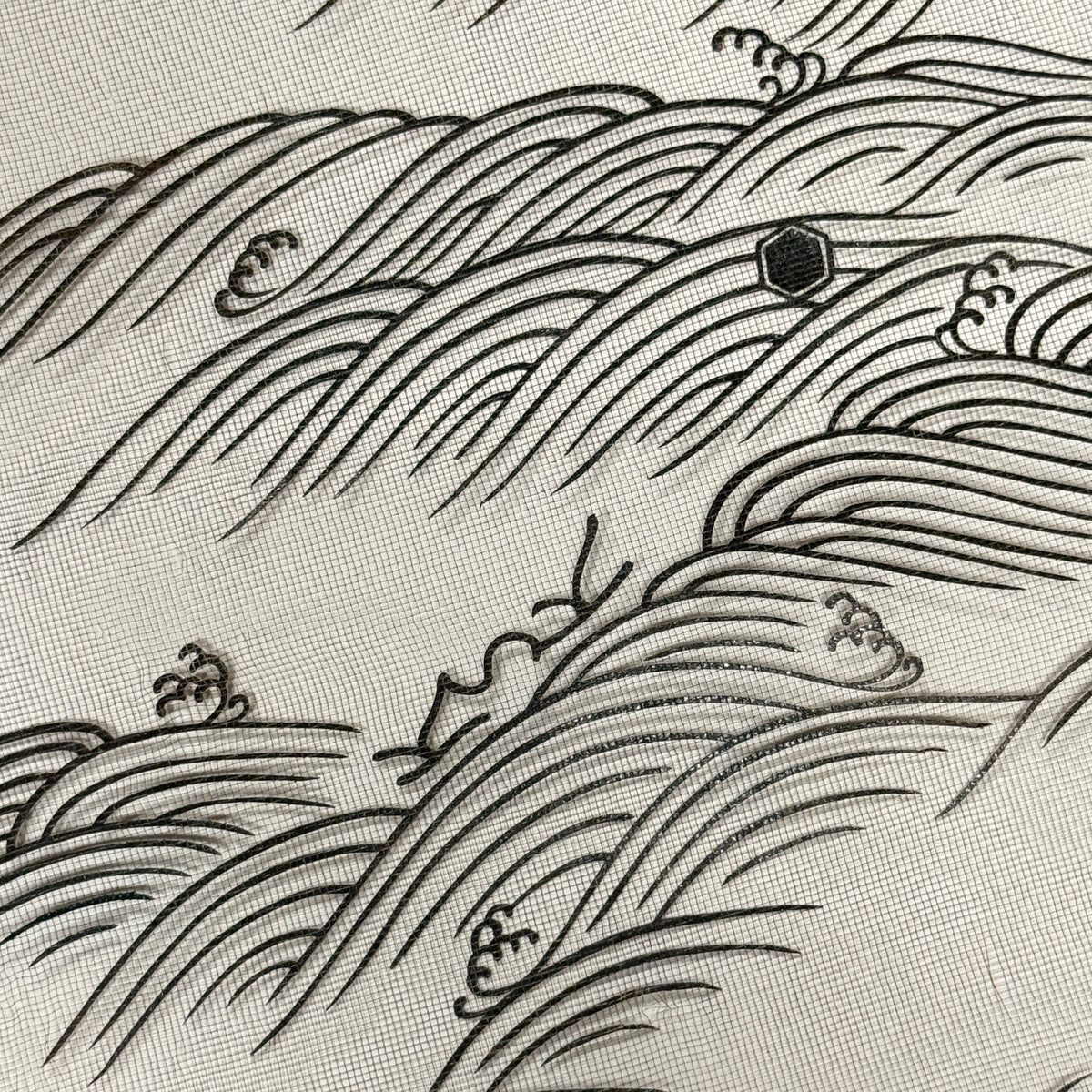 "Ocean Rhythm" Vintage Katagami Stencil