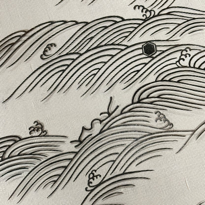 "Ocean Rhythm" Vintage Katagami Stencil