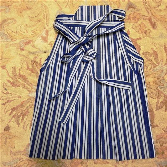"Striped Blue" Vintage Boy's Hakama - Kyoto Kimono