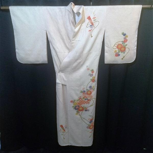 "Summer Fans" Vintage Kimono - Kyoto Kimono