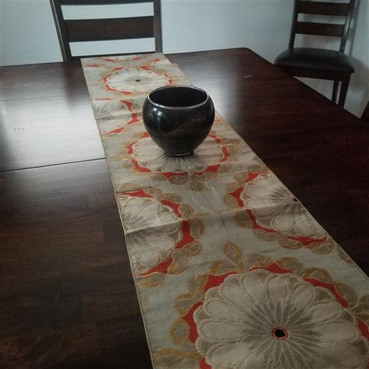 "Traditional Mums" Japanique Table Runner - Kyoto Kimono