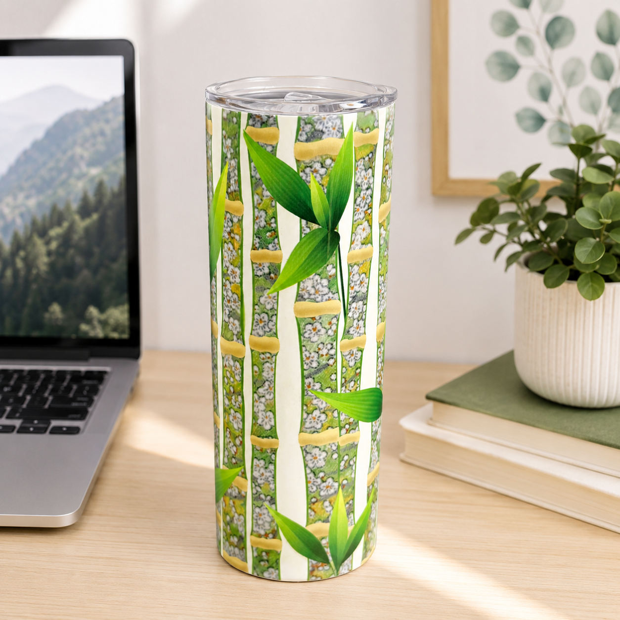 "Green Bamboo" Japanique Insulated Tumbler