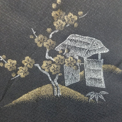 "Woven Huts" Vintage Haori - Kyoto Kimono