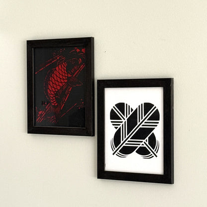 "Wheel Crest" Katagami Art