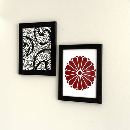 "Wheel Crest" Katagami Art