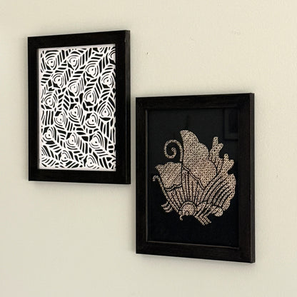 "Bamboo Crest" Katagami Art